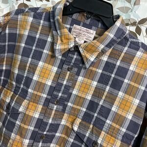 Filson V19345 Mens Plaid Shirt 100% Cotton Vented Fishing Field Work Outdoor XL